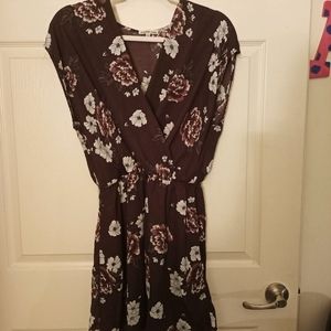 Floral V-neck Dress